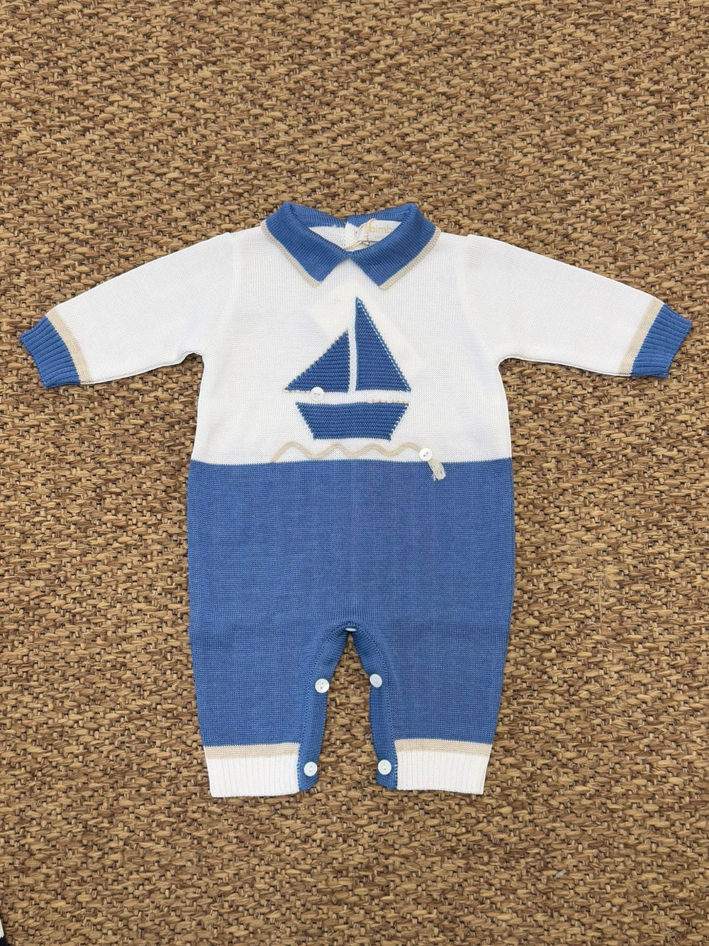 BIMBALO Cotton Boat logo Romper