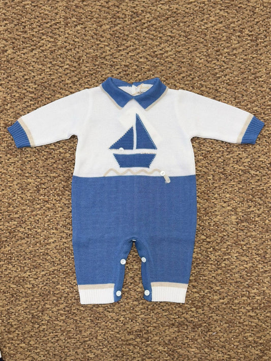BIMBALO Cotton Boat logo Romper
