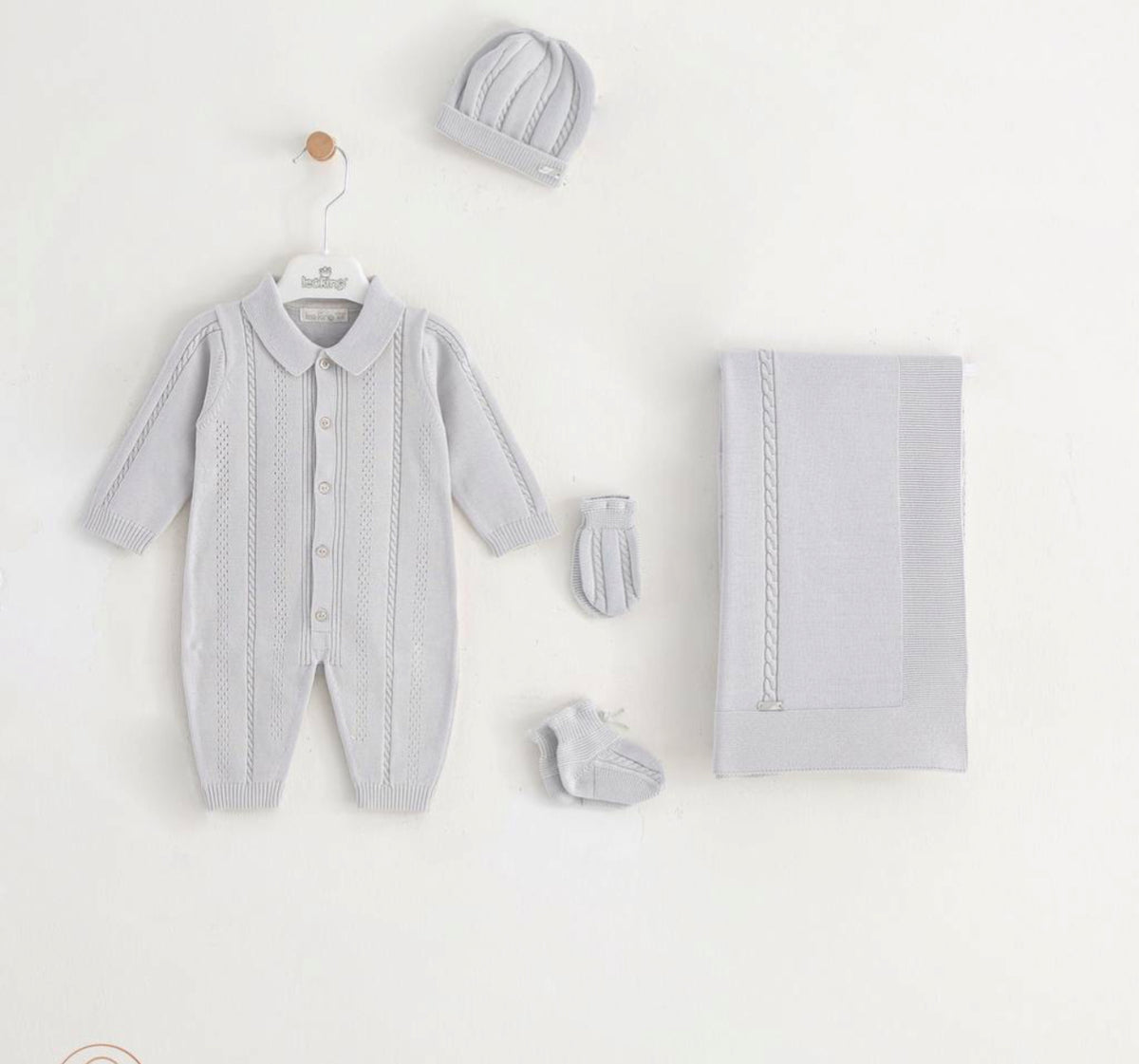 Leo king - 5 piece gift set, Grey