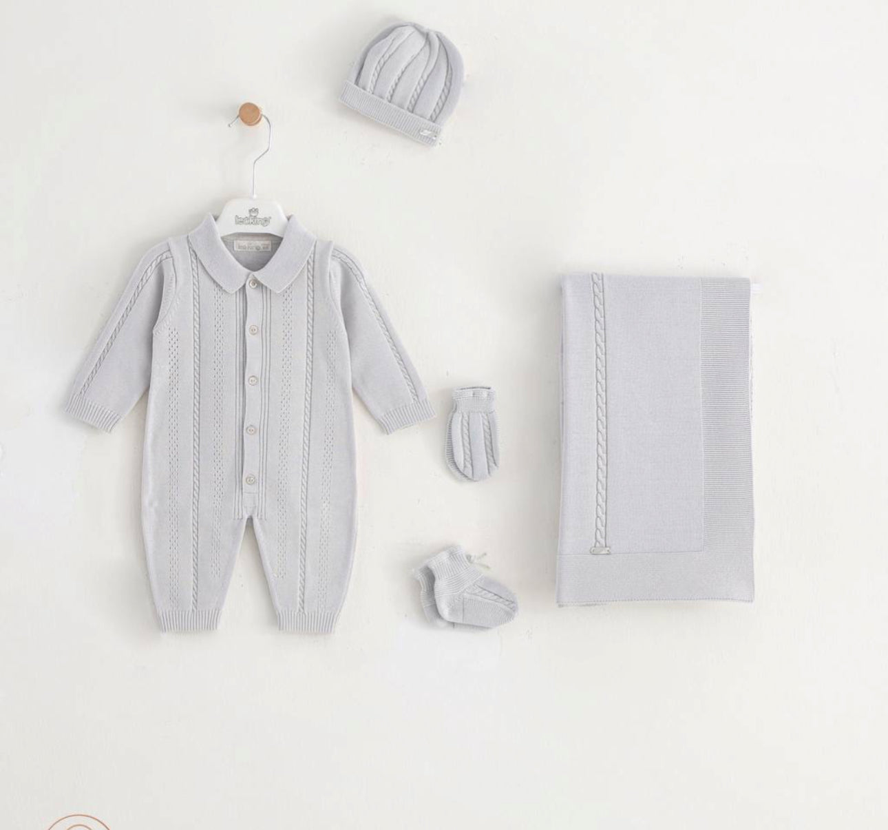 Leo king - 5 piece gift set, Grey