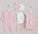 Leo King- 7 piece gift set Ruffle Set, Pink