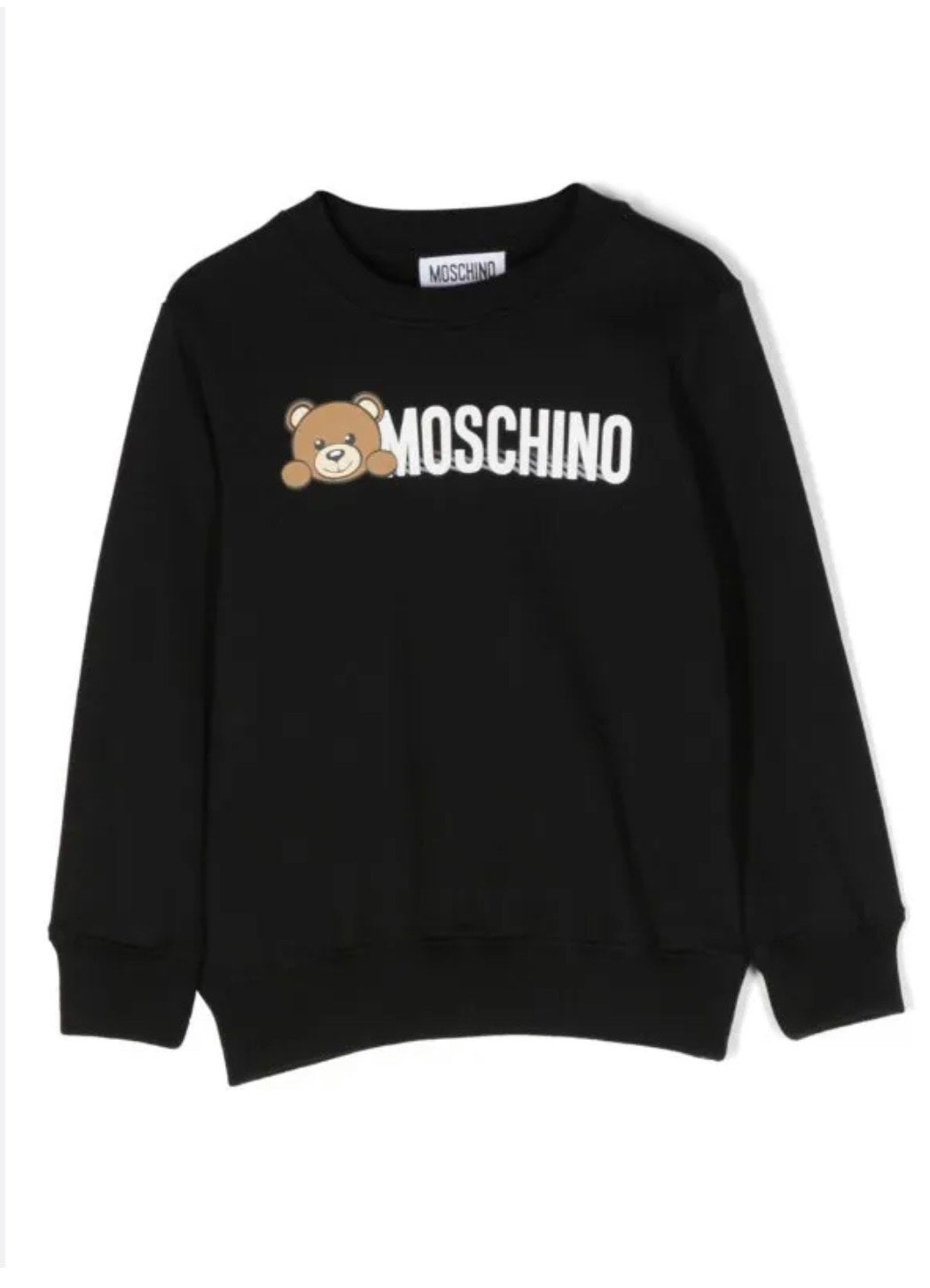 Moschino kids logo-print cotton sweatshirt