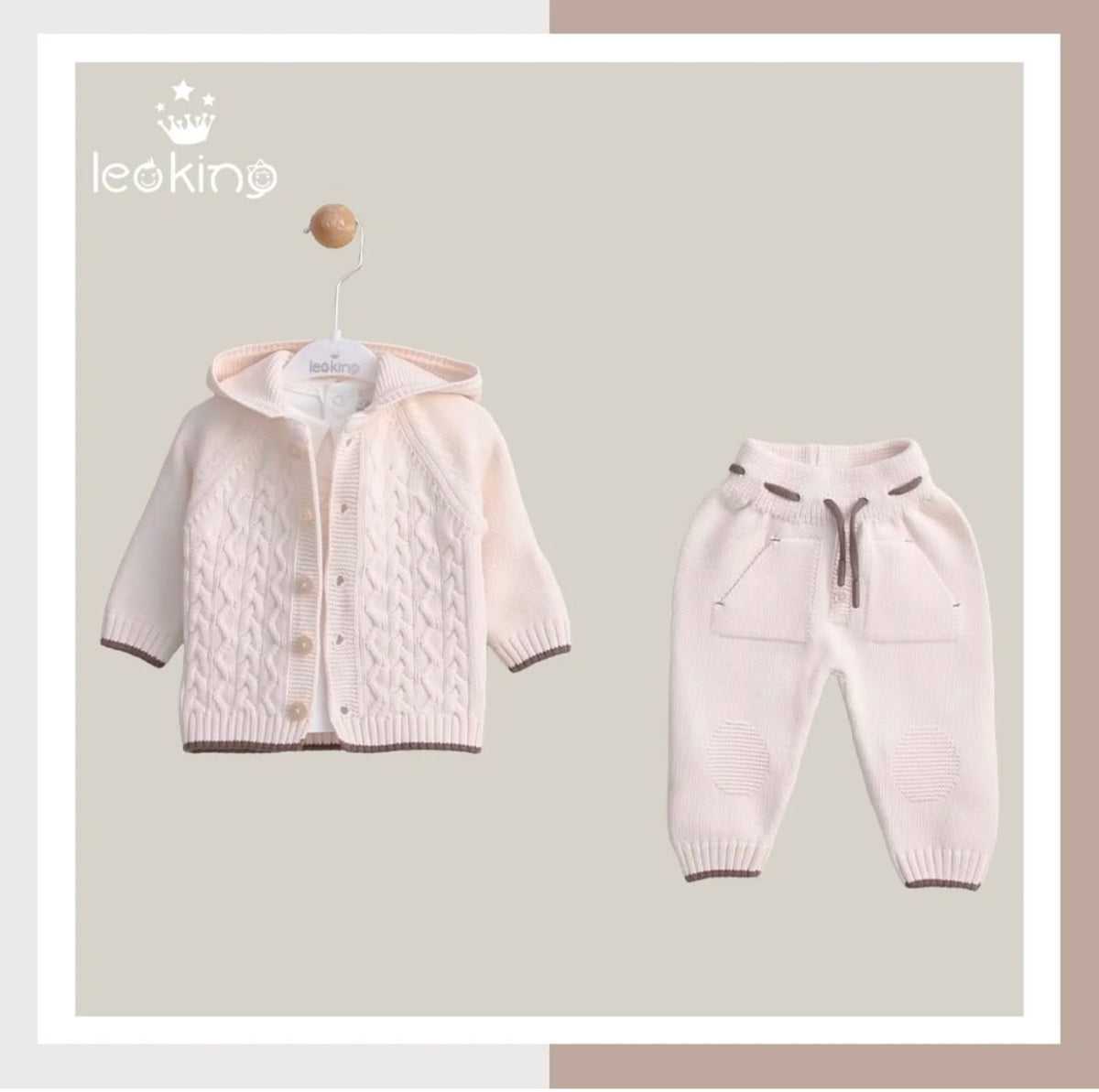 Leo King 3 piece suit: Nude