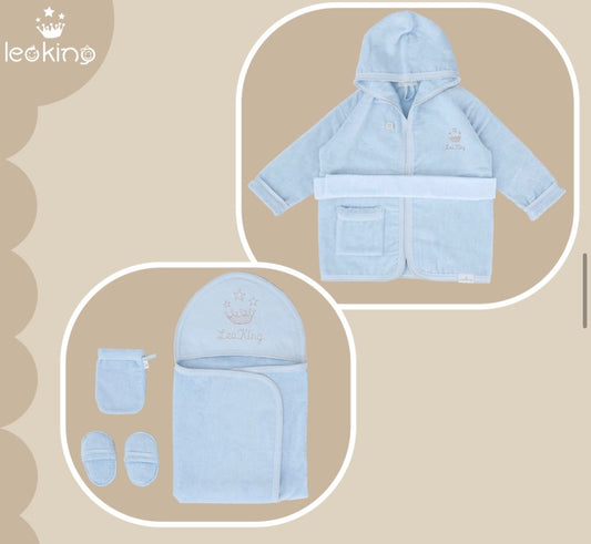 Leo King Baby Blue Bath Set