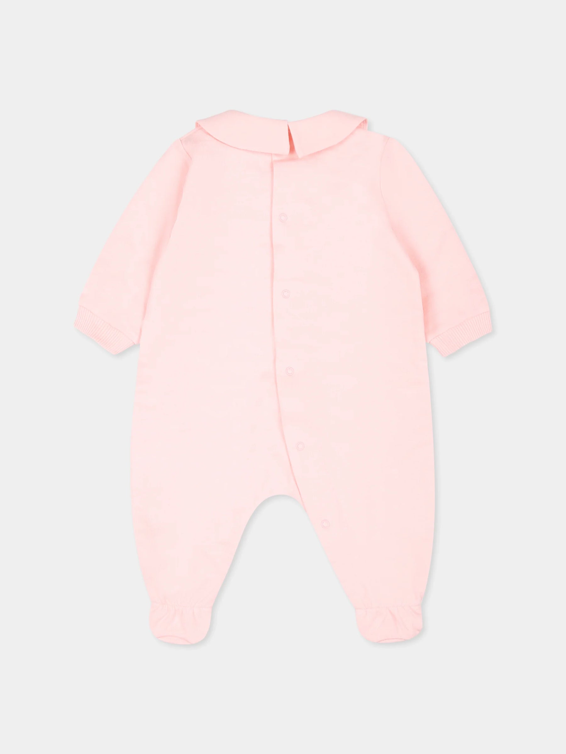 NEW!! Moschino Kids Pink babygrow for baby girl with Teddy Bear