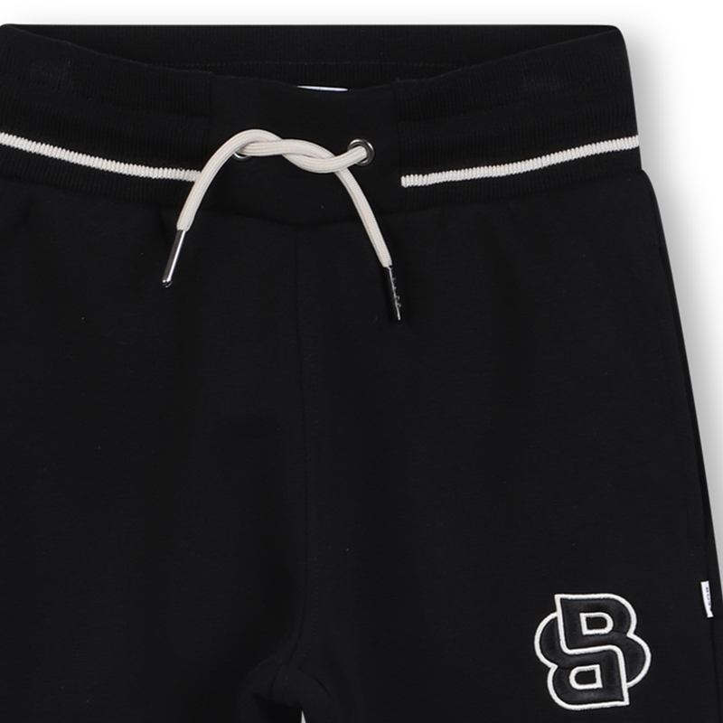 NEW!! BOSS Black Cotton Joggers – Monogram Logo