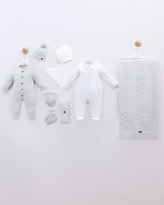 LeoKing 9-Piece Newborn Set - Grey