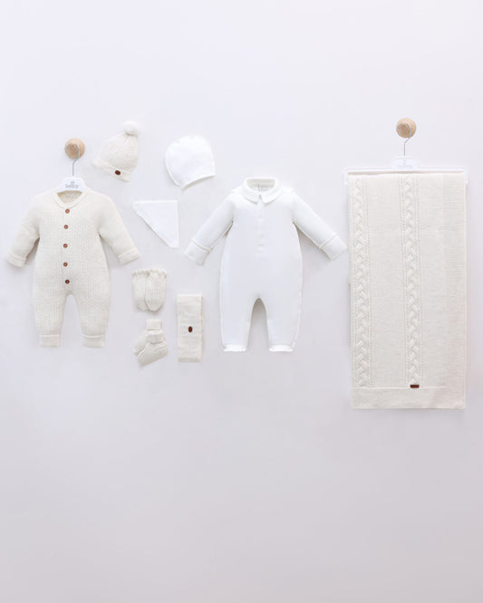 LeoKing 9-Piece Newborn Set - white