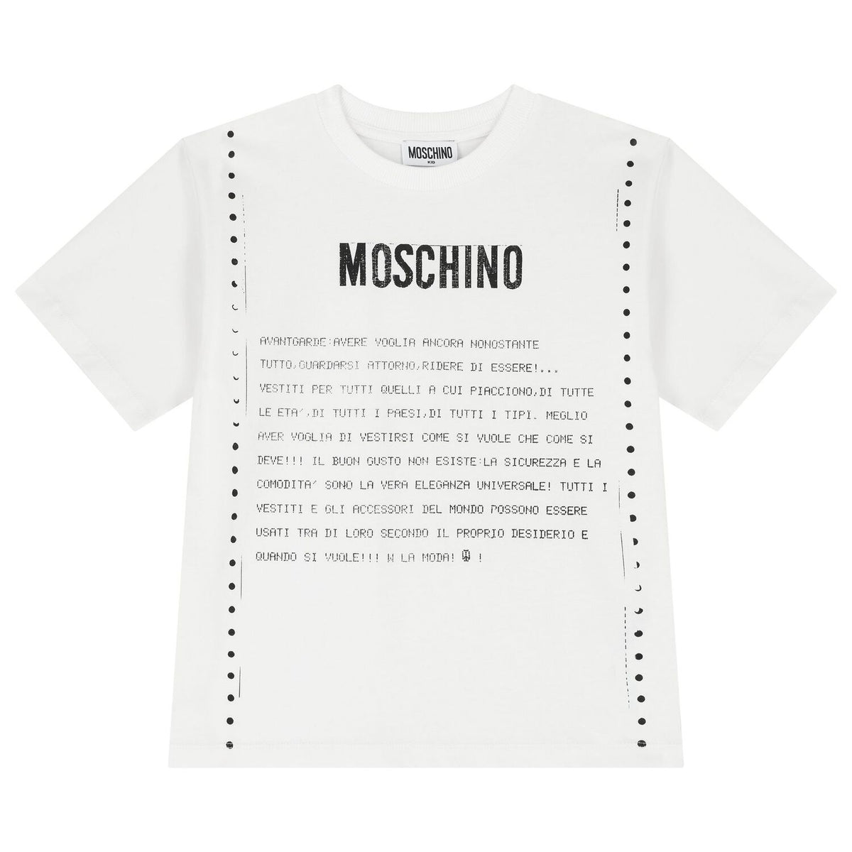 NEW!! Moschino White Logo T-Shirt