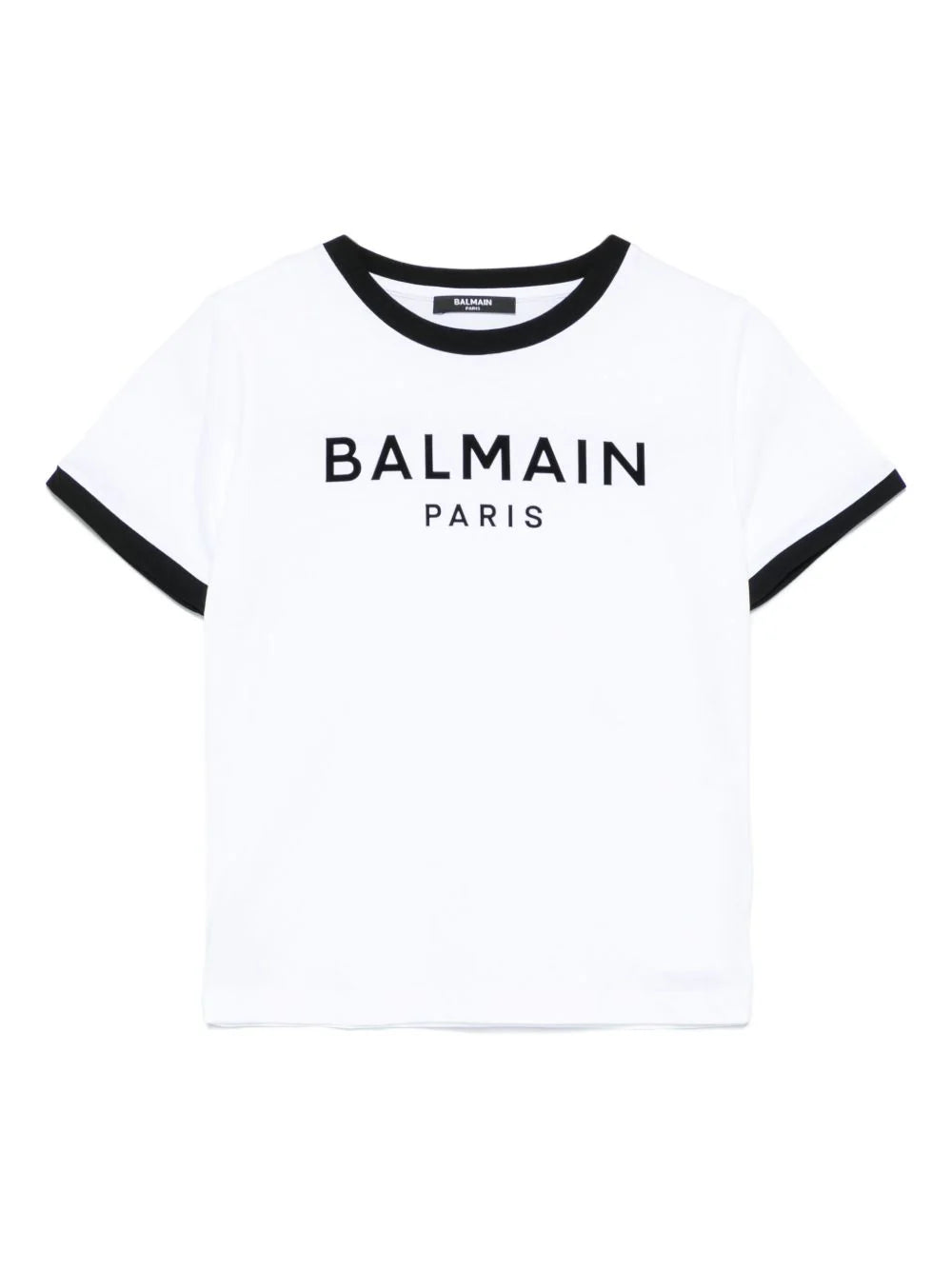 NEW!!  BALMAIN Kids White Logo Embossed T-Shirt