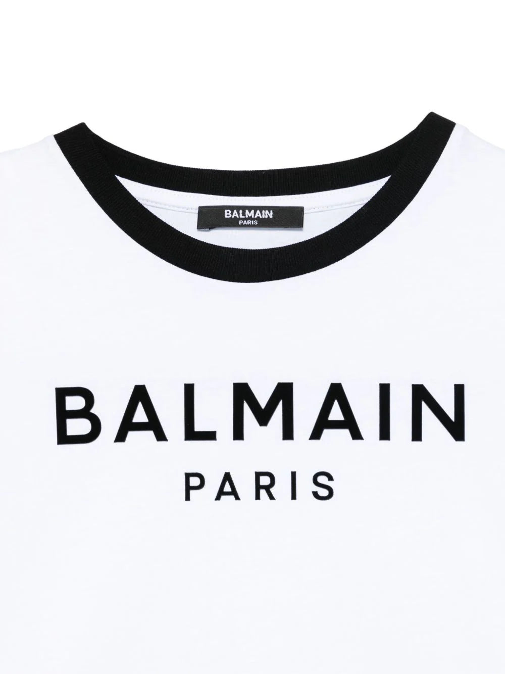 NEW!!  BALMAIN Kids White Logo Embossed T-Shirt