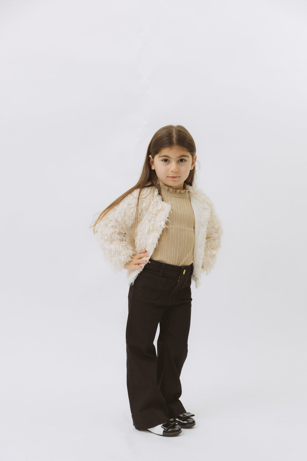 Abel & Lula - Girl Feather Bomber Jacket