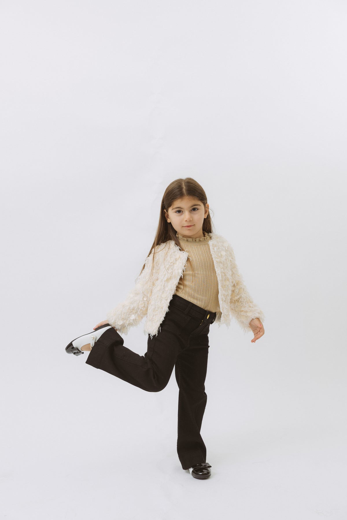 Abel & Lula - Girl Feather Bomber Jacket