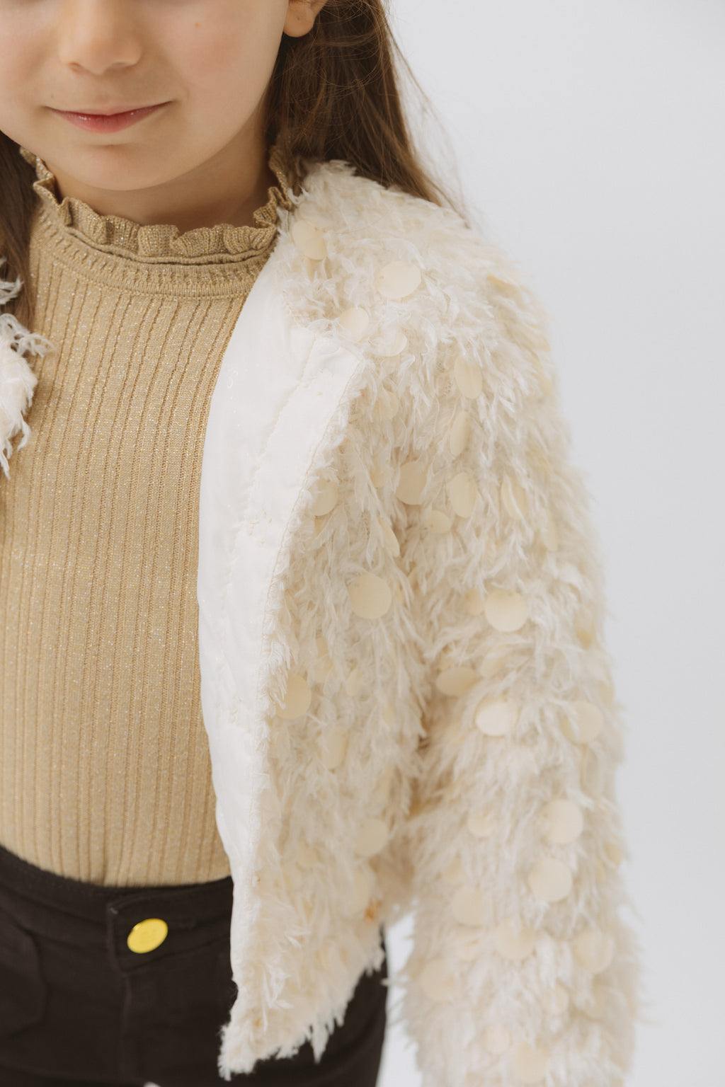 Abel & Lula - Girl Feather Bomber Jacket