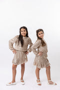 Abel & Lula - Girl Sequin Skirt Set Gold