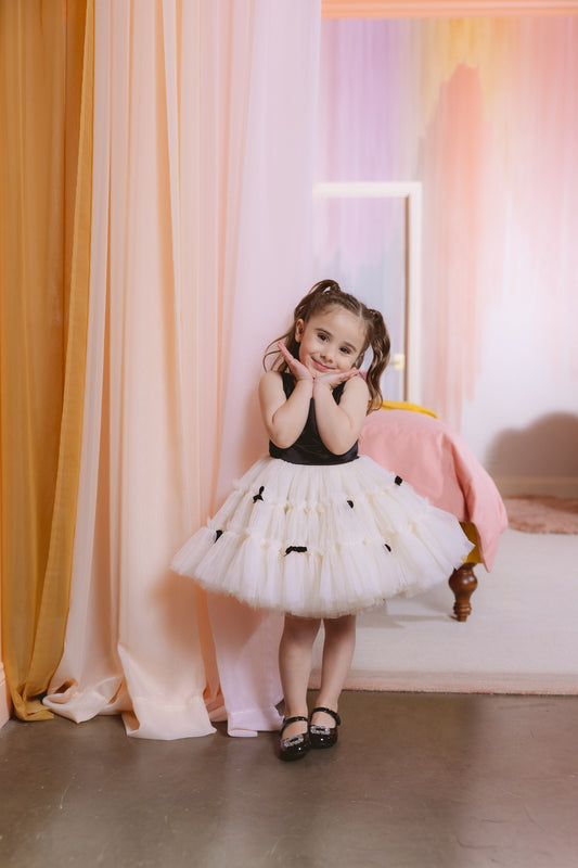 Tina Mur Ivory Ruffle Dress