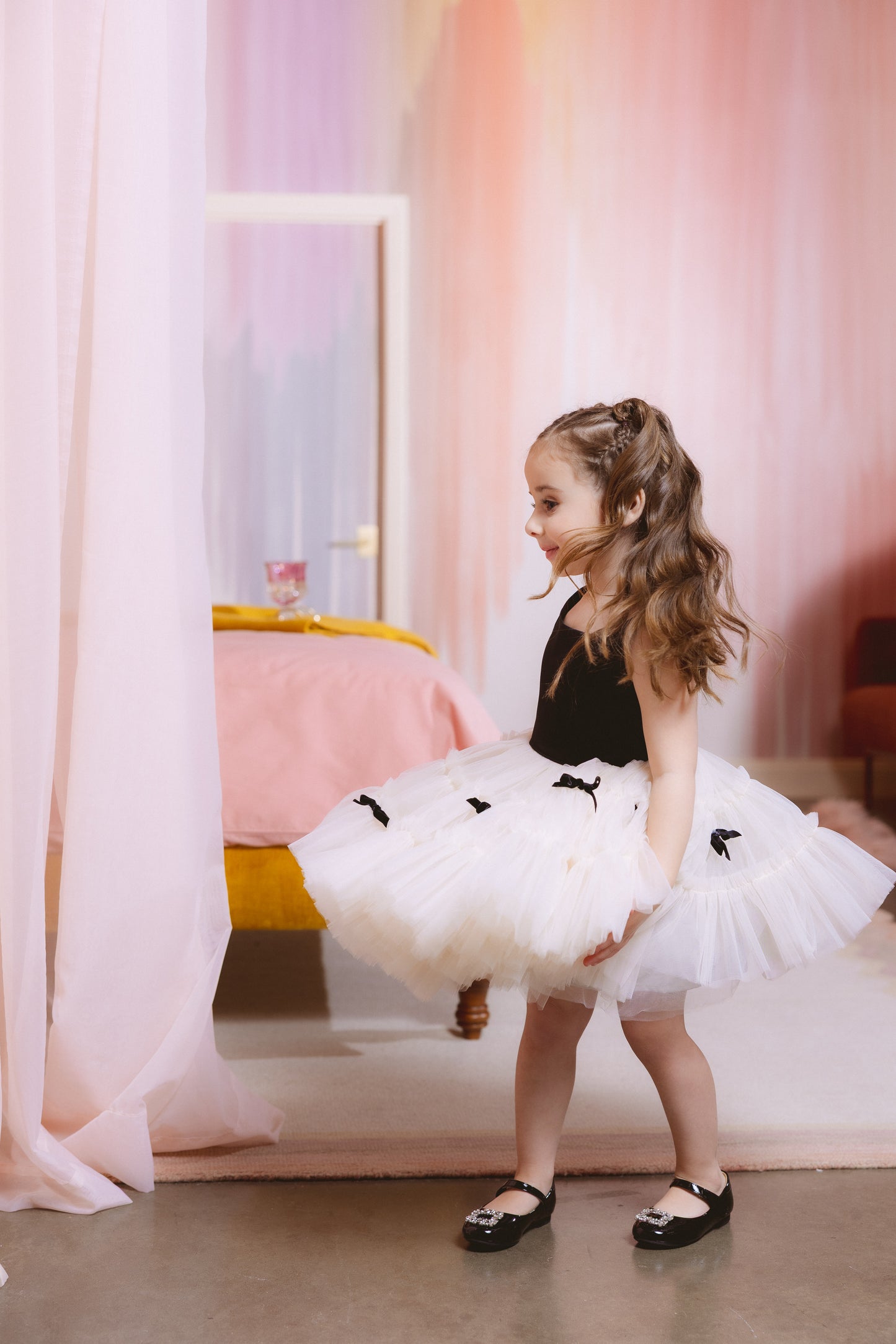 Tina Mur Ivory Ruffle Dress