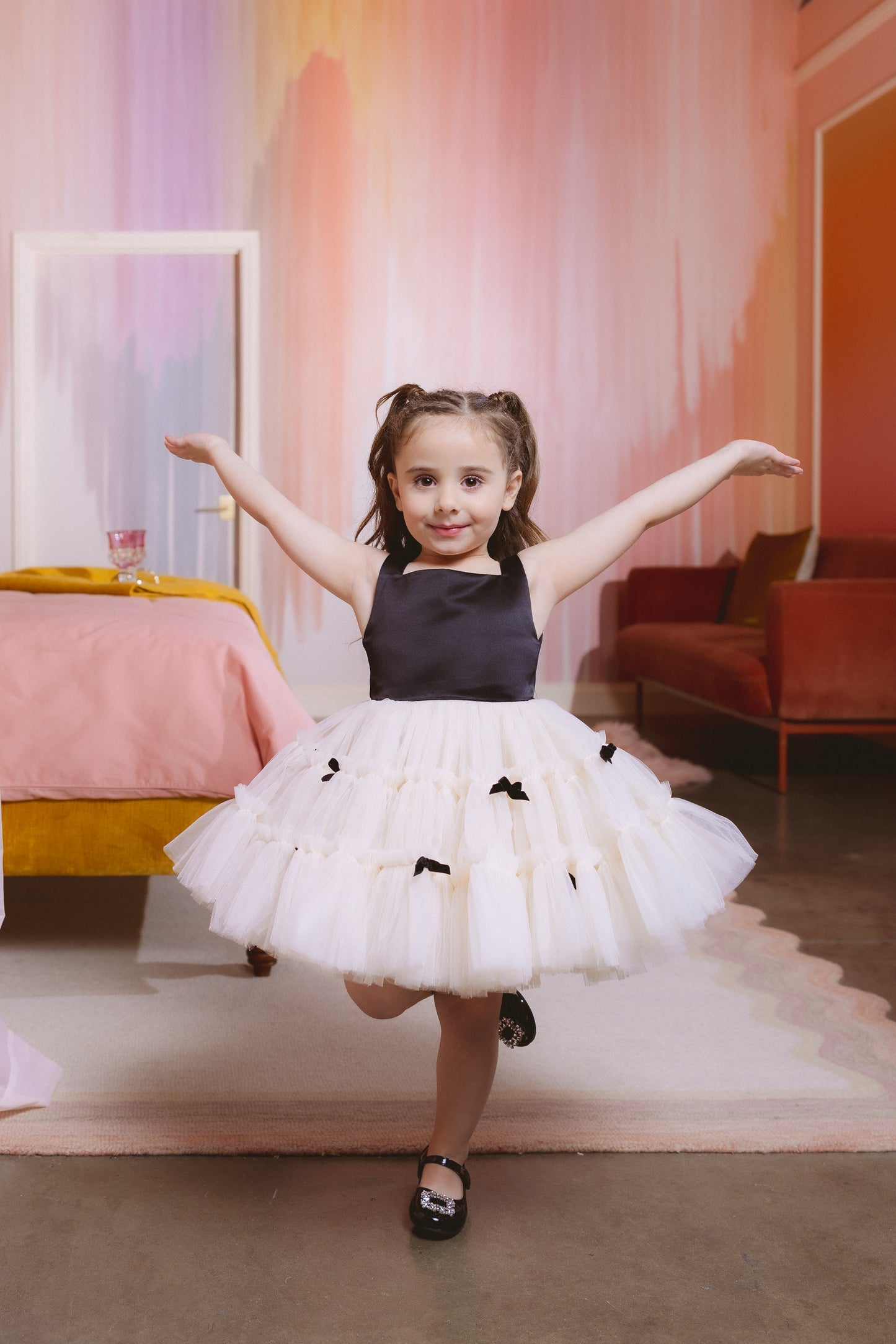 Tina Mur Ivory Ruffle Dress