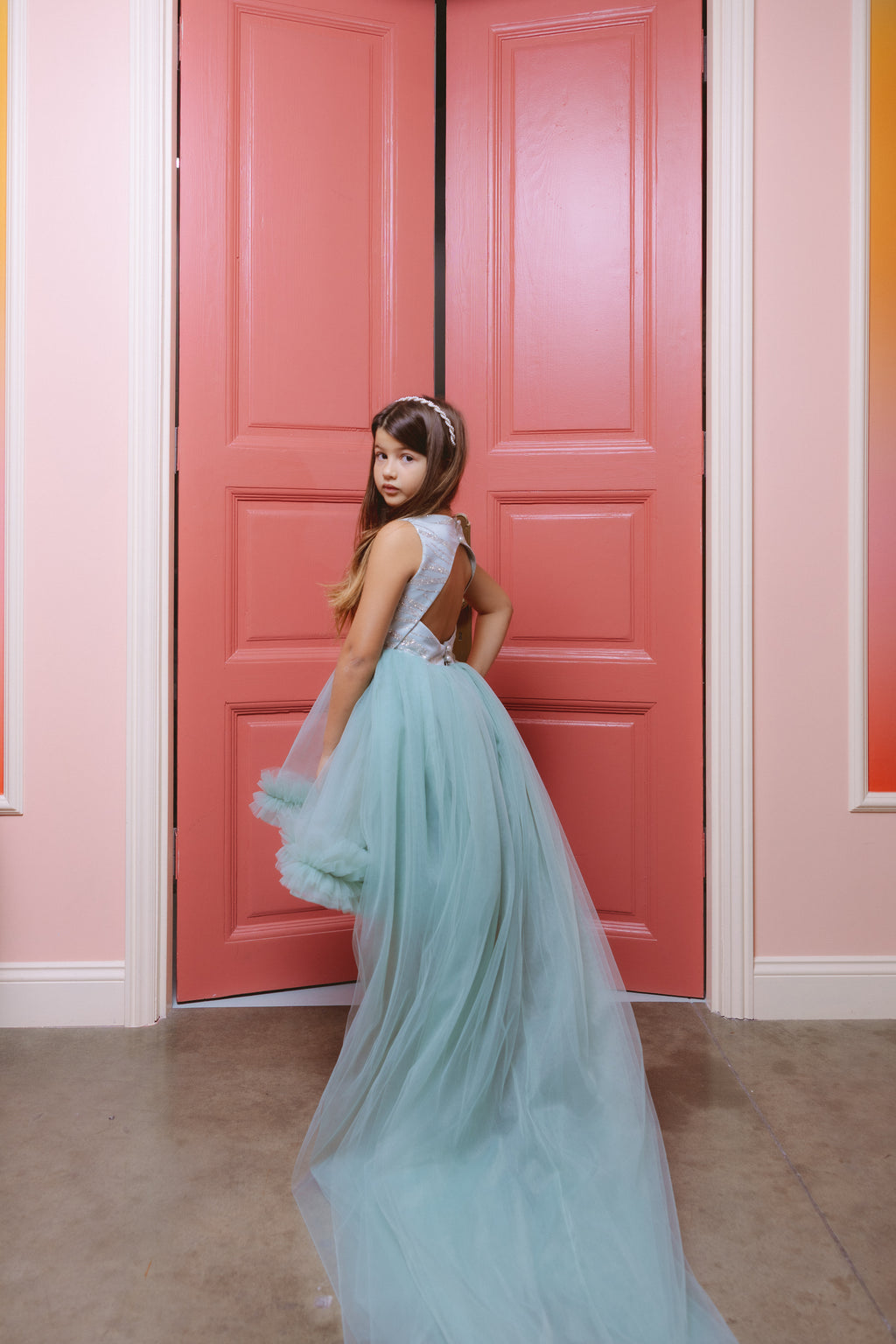 Blue Tulle Dress