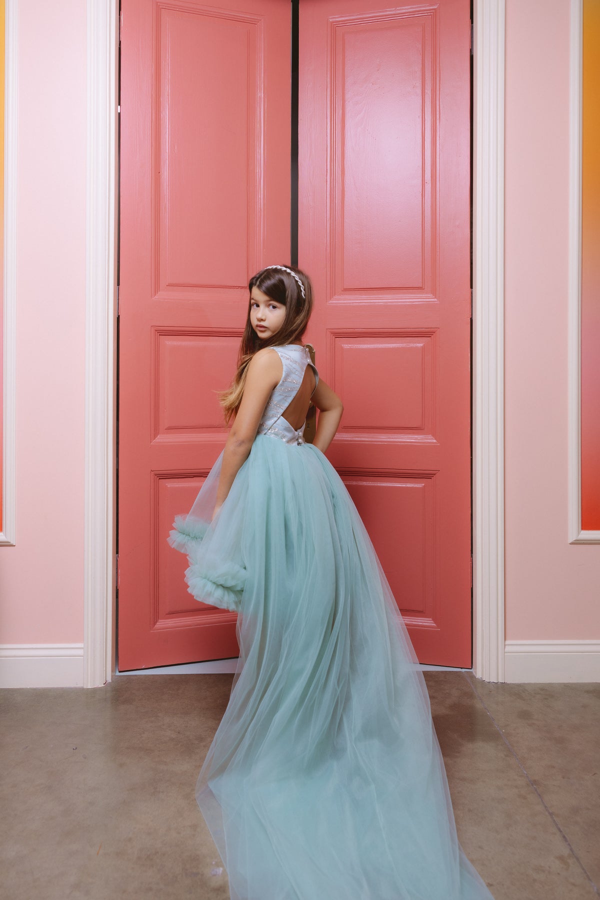 Blue Tulle Dress
