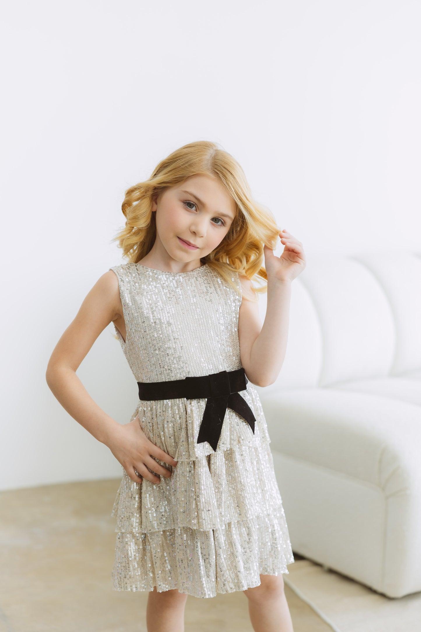 NEW!!! Tina Mur Gold Sparkly Dress