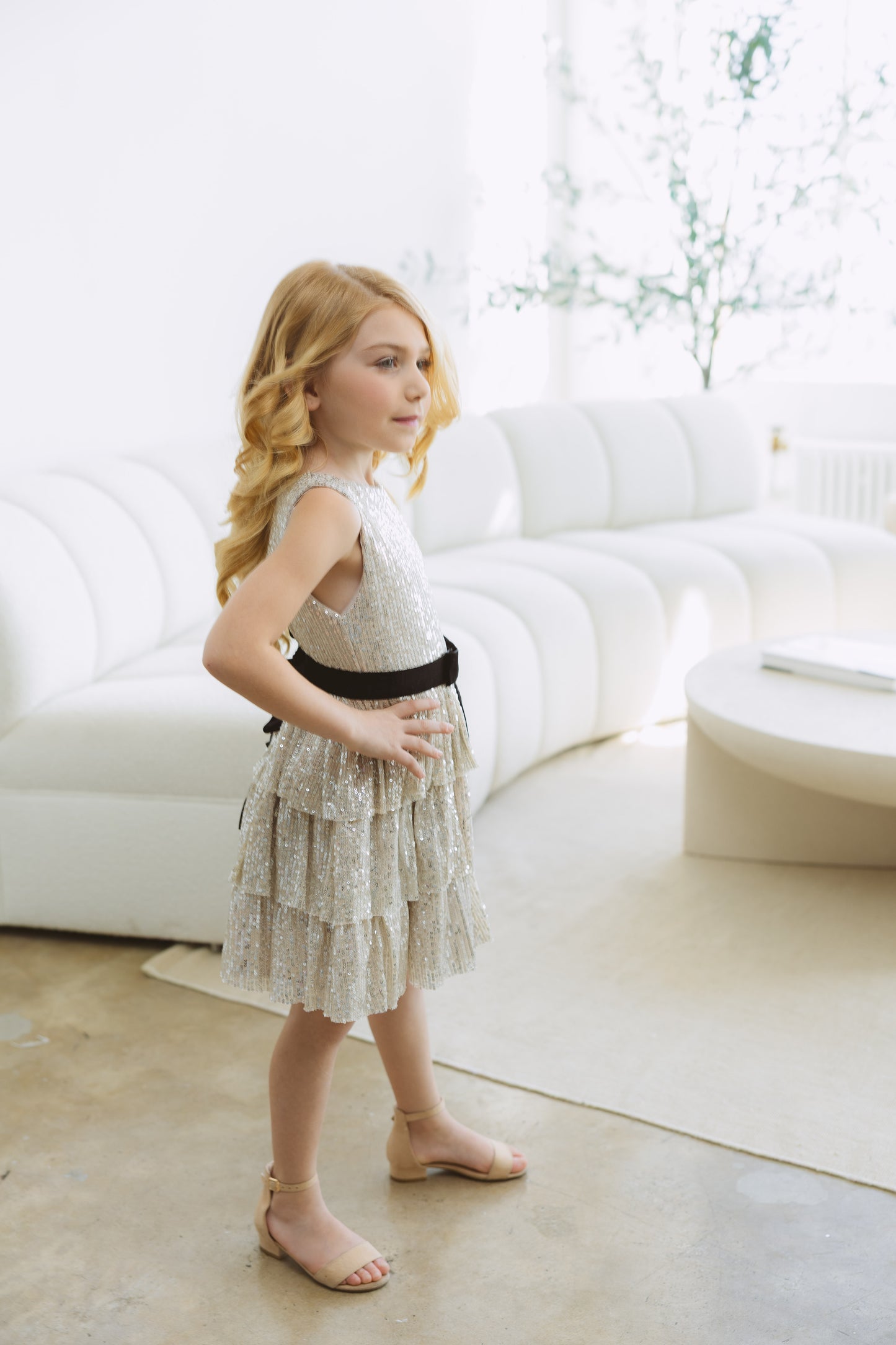 NEW!!! Tina Mur Gold Sparkly Dress