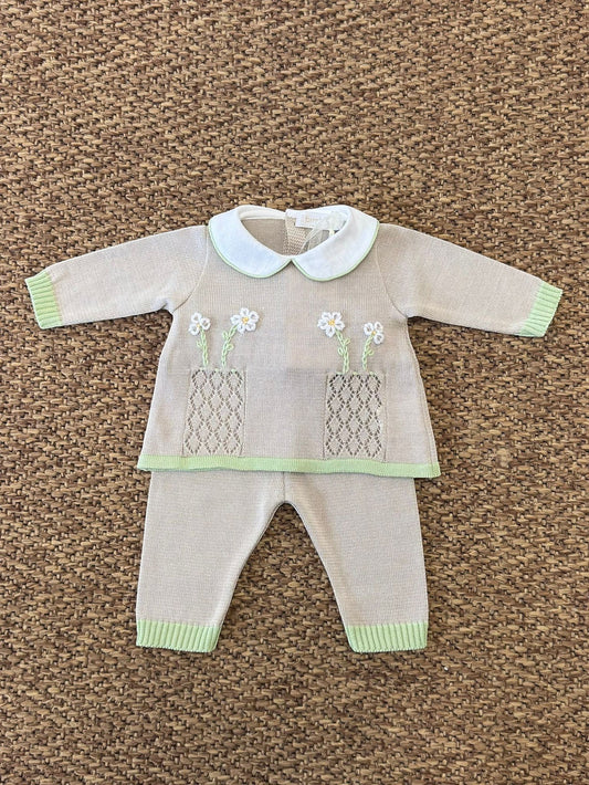 Bimbalò Daisy Garden Knit Baby Set