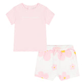 NEW!! MARC JACOBS Younger Girls Pink Logo Shorts Set