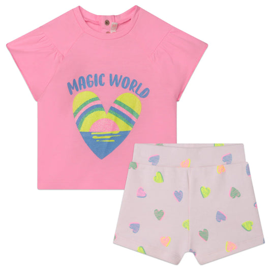 Billieblush Pink Heart Short Set