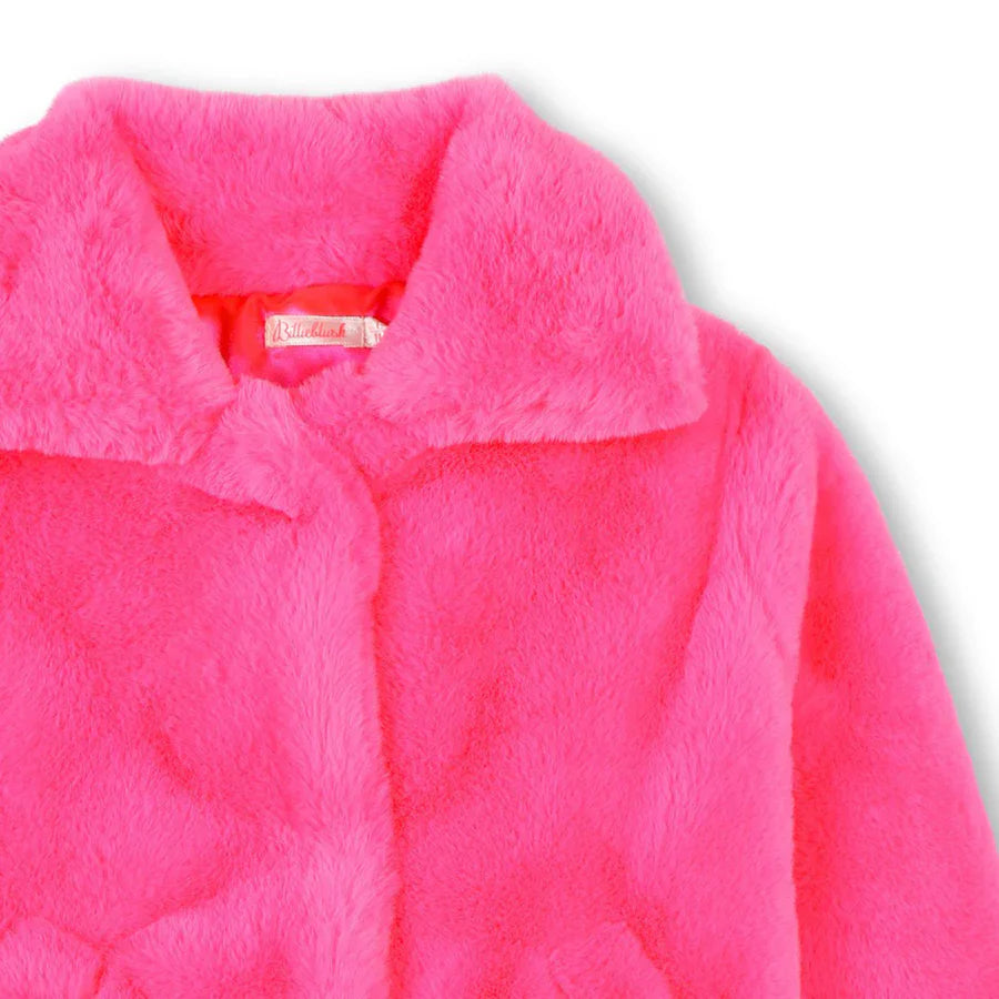 NEW!   BILLIEBLUSH PINK DIAMOND FUR JACKET