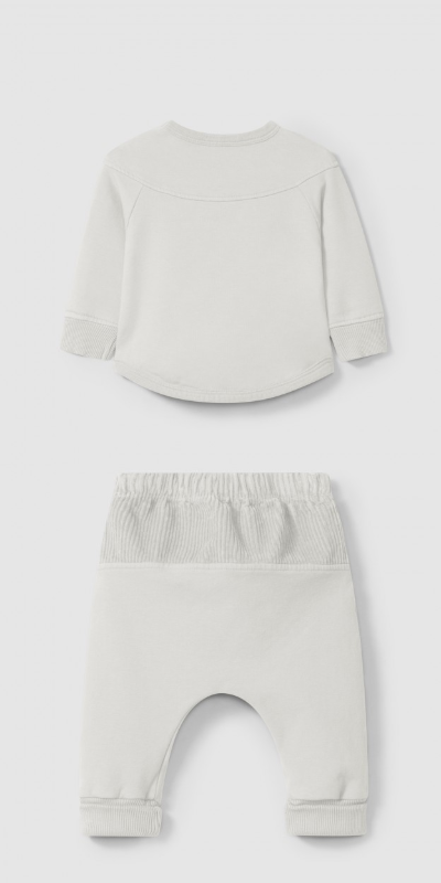 Plush sweatshirt&pants set