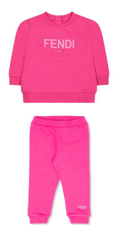 Fendi Baby Girls 2 Piece Set/Fuchsiaa