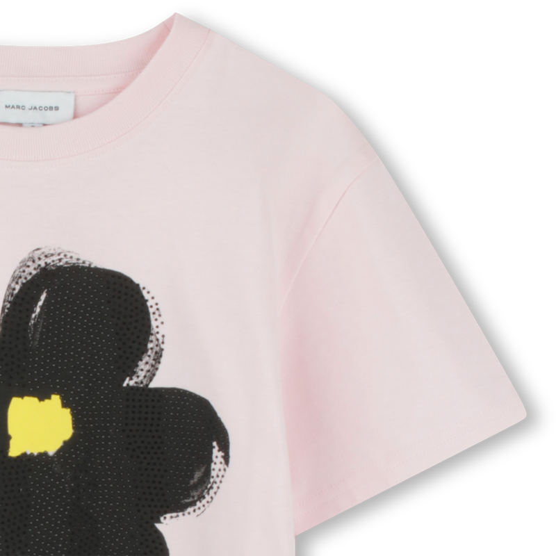 NEW!! Marc Jacobs Girl's Rhinestone Floral-Print Jersey Tee