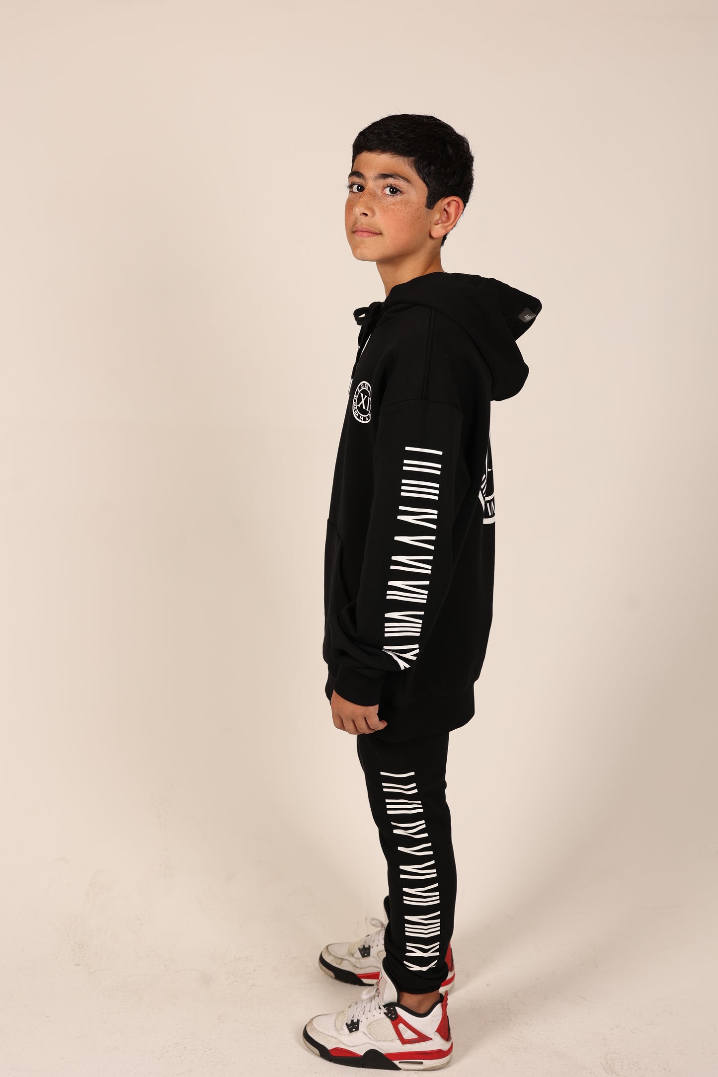 ANRI Roman Numeral Black Hoodie (Kids& Adults)