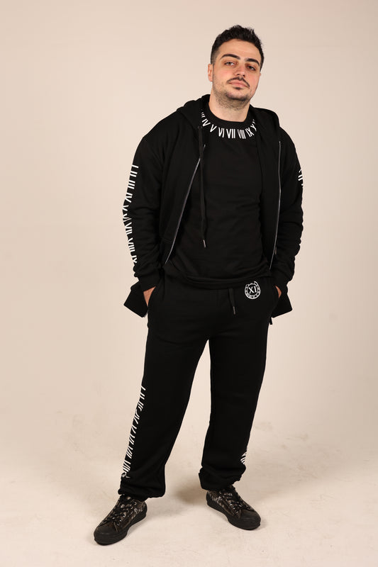 ANRI Roman Numeral Black joggers (Kids& Adults)