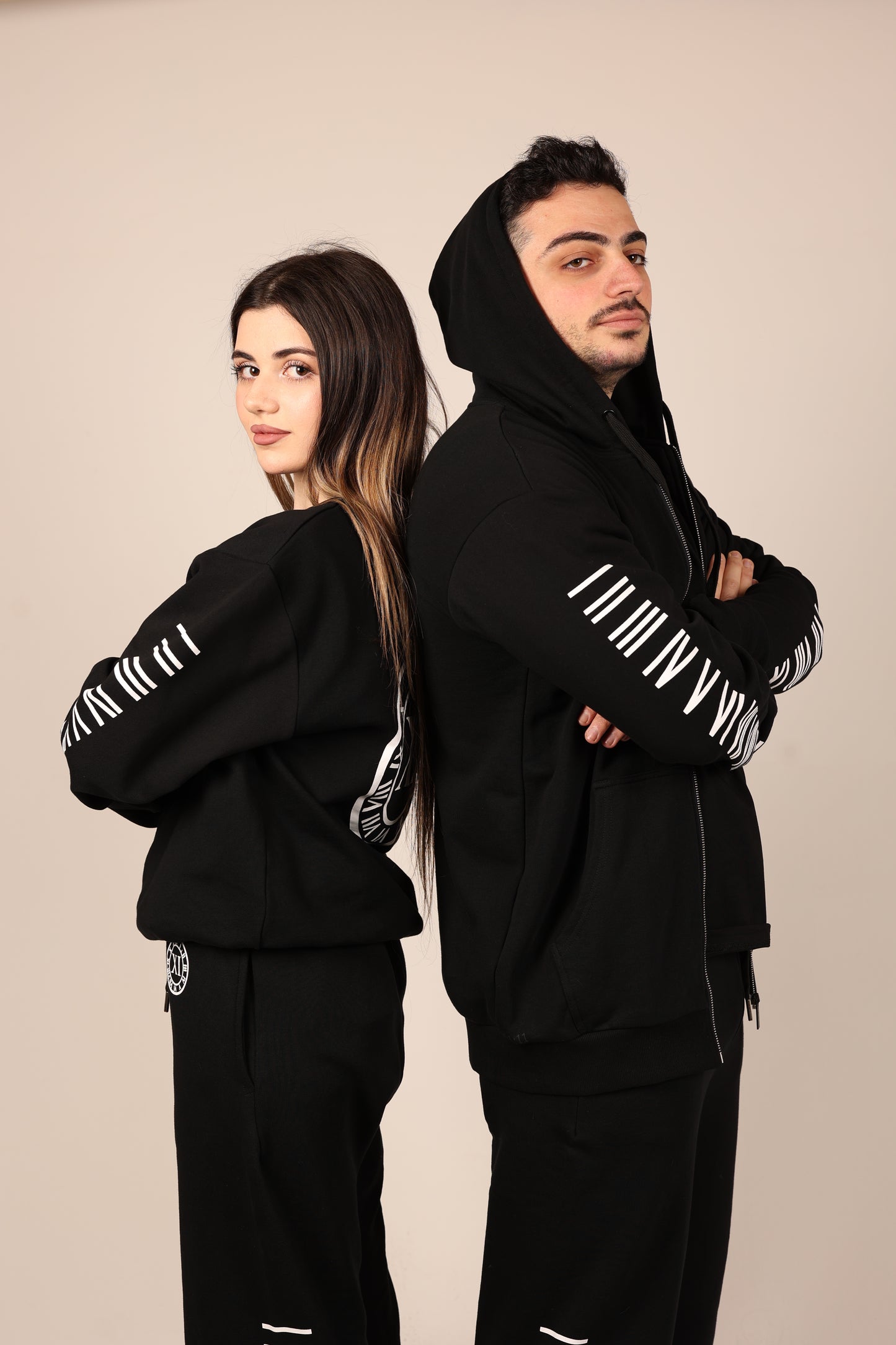 ANRI Roman Numeral Black Pullover (Kids& Adults)