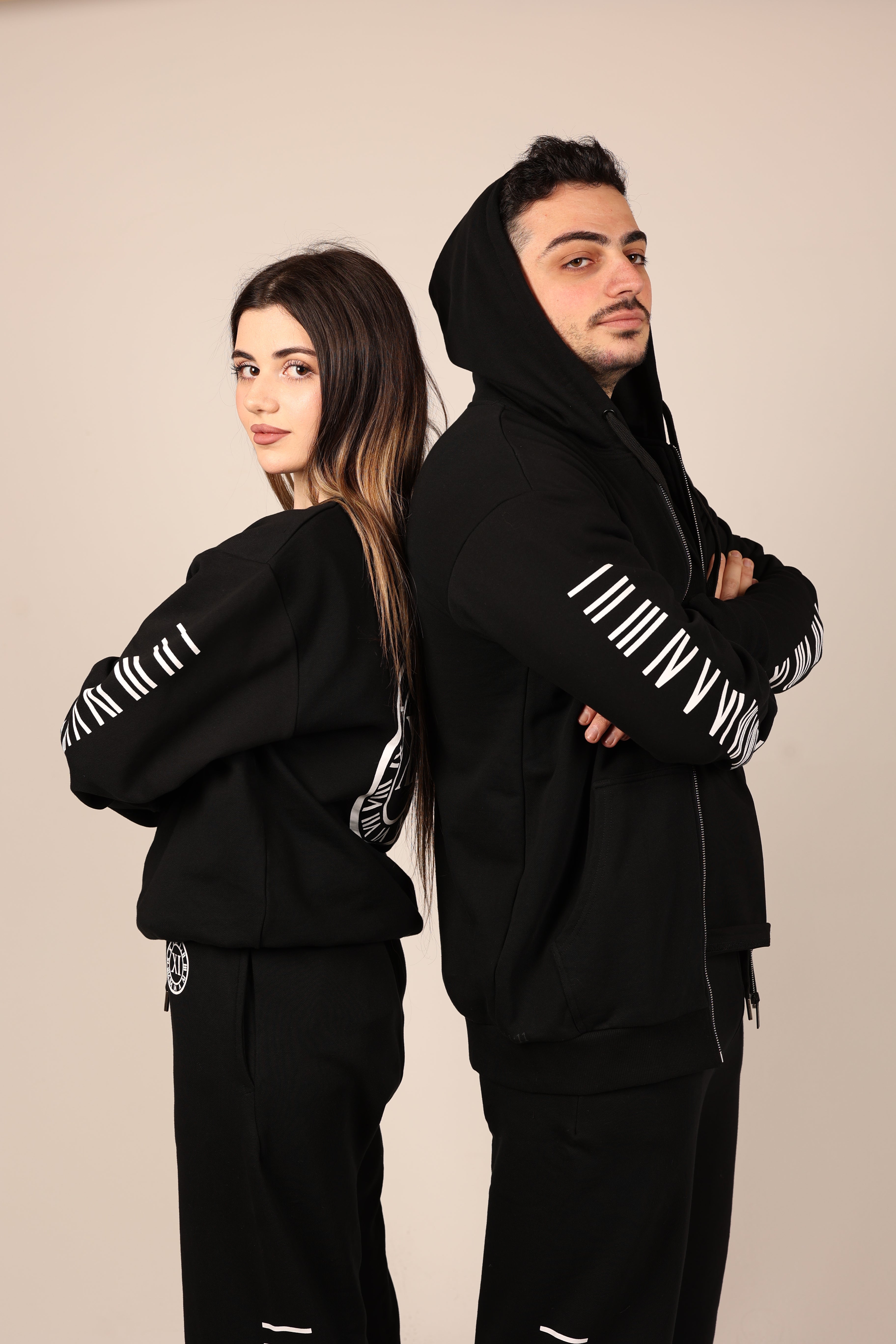 ANRI Roman Numeral Black Pullover (Kids& Adults)
