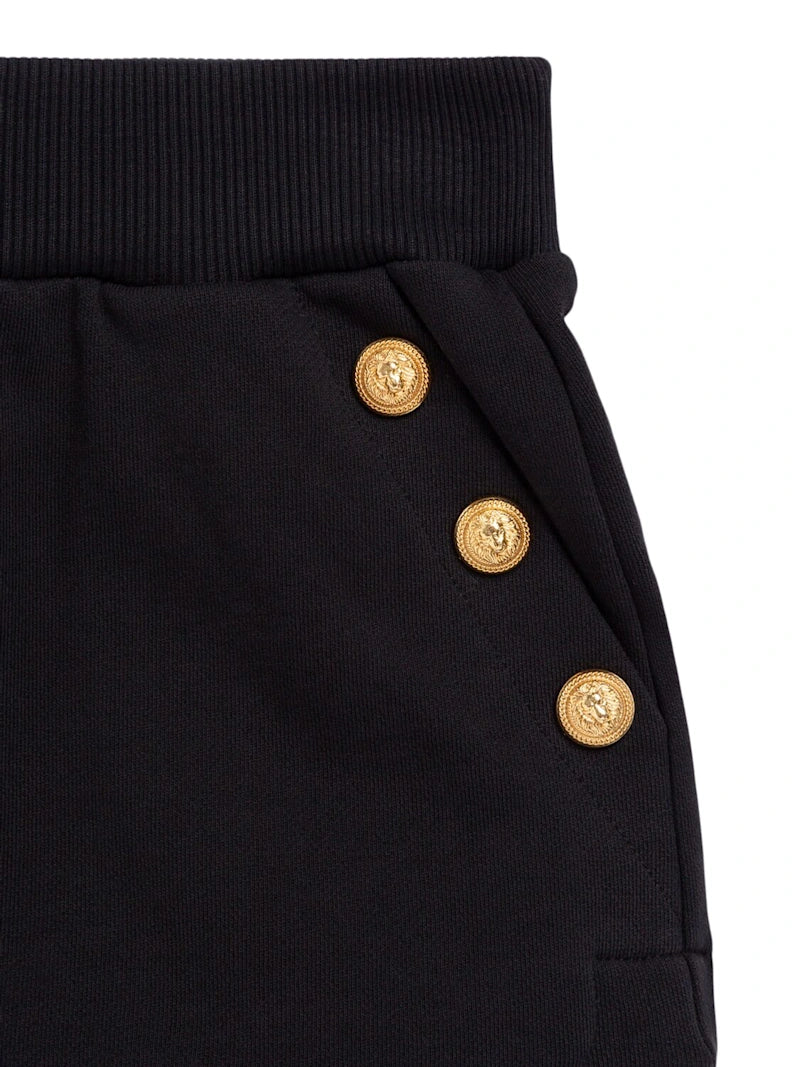 NEW!!  BALMAIN Cotton sweat skirt
