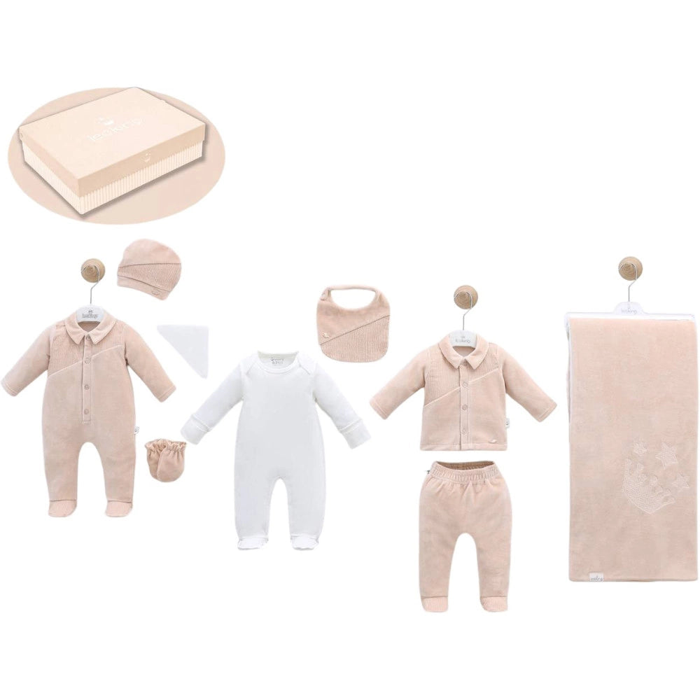 LeoKing 9-Piece Newborn Set - Beige