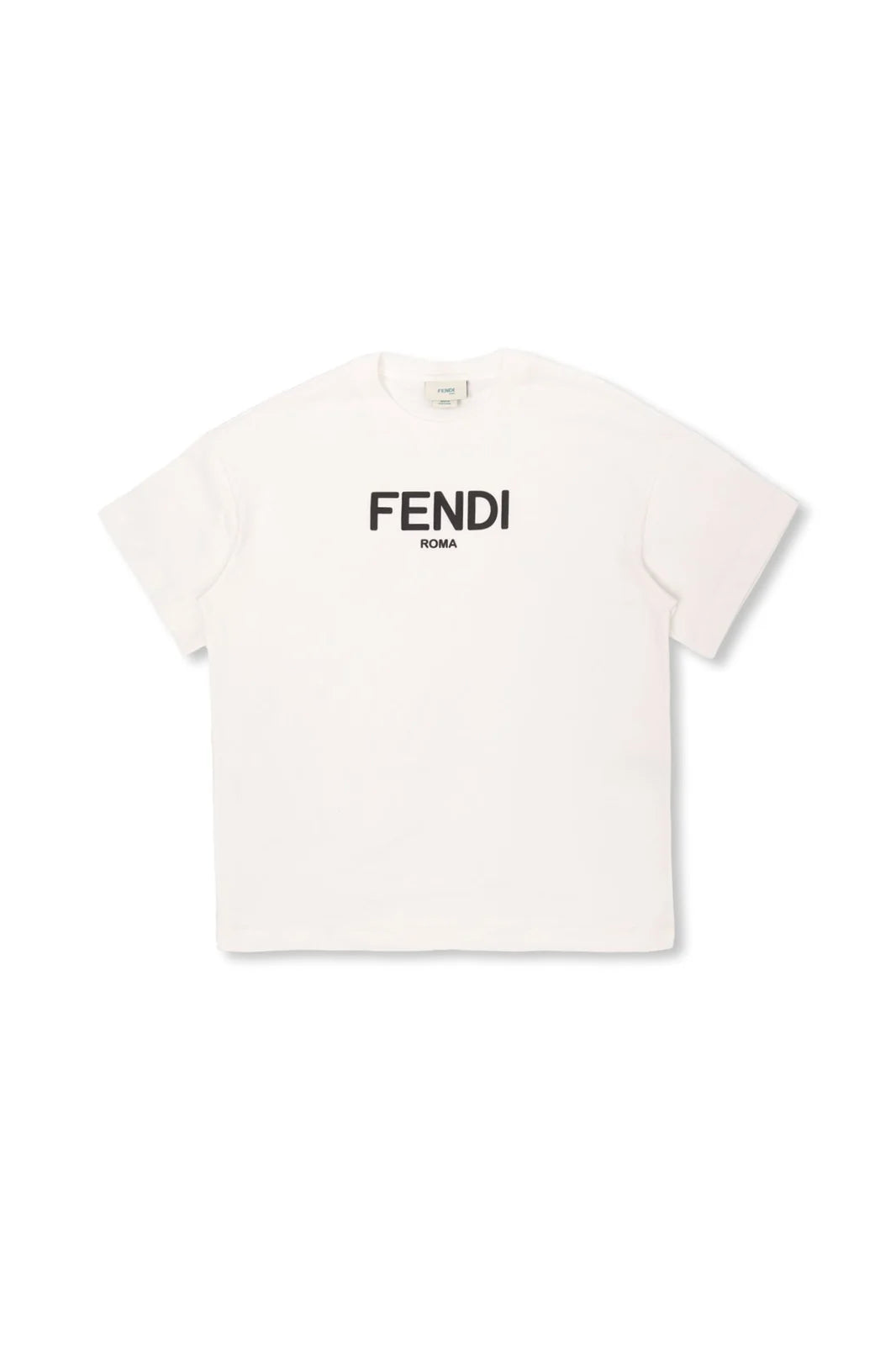 Fendi Kids Logo Printed Crewneck T-Shirt