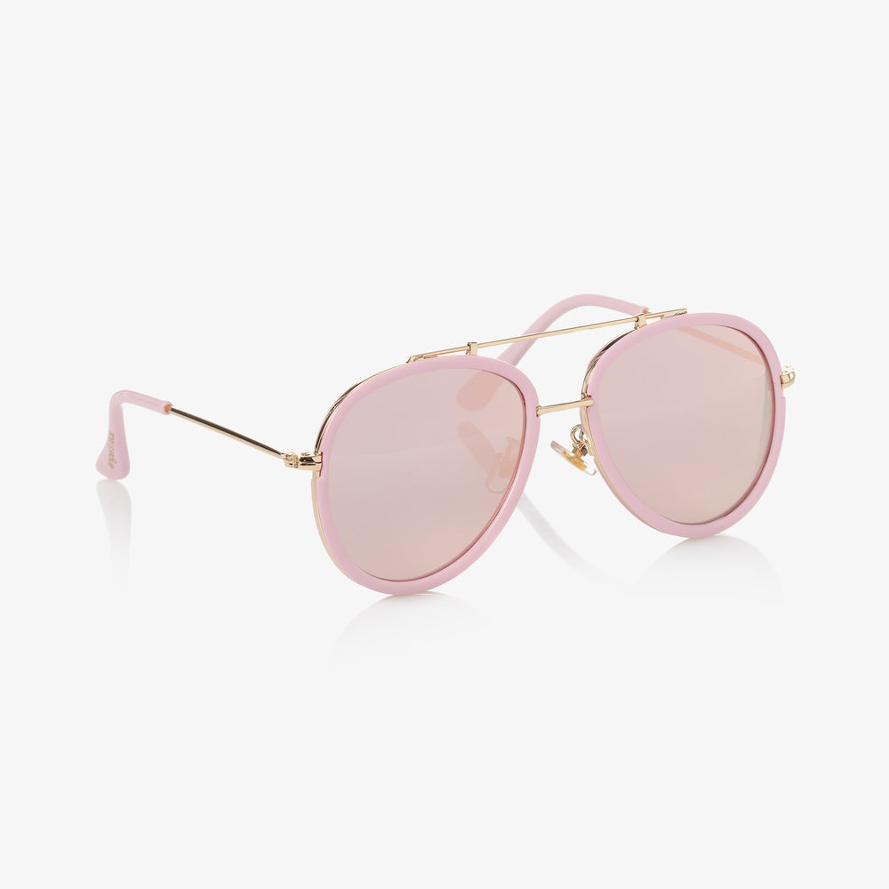 Angel's Face Girls Pink Aviator Sunglasses