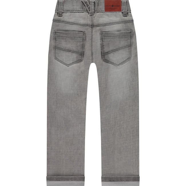 NEW!! Light Grey Denim Straight-Leg Pants for Kids
