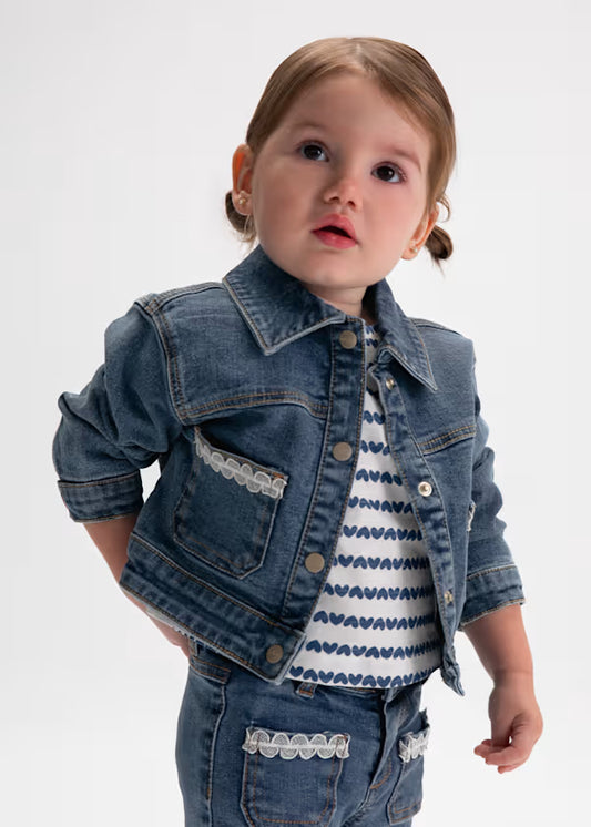 Mayoral - Baby Denim Jacket  Dark Denim