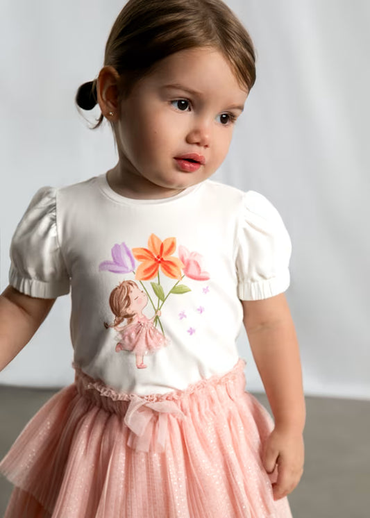 Mayoral - Baby Doll Graphic T-Shirt