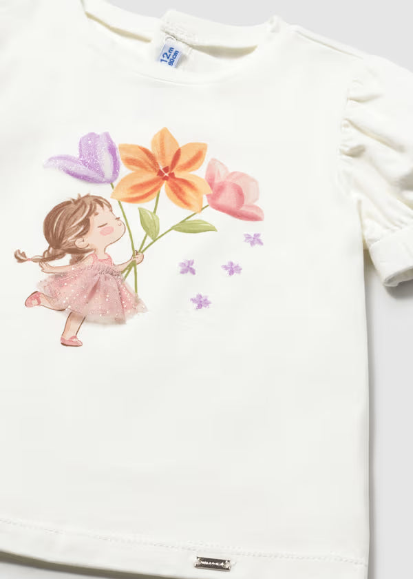 Mayoral - Baby Doll Graphic T-Shirt