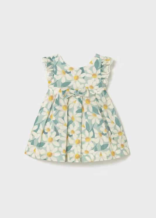 Mayoral - Baby Floral Print Ruffled Dress