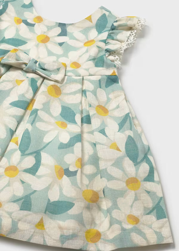 Mayoral - Baby Floral Print Ruffled Dress