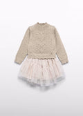 Abel & Lula - Baby Girl Tulle Skirt and Sweater Set