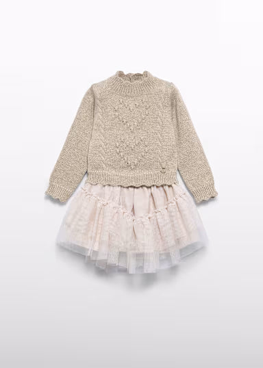 Abel & Lula - Baby Girl Tulle Skirt and Sweater Set