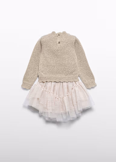 Abel & Lula - Baby Girl Tulle Skirt and Sweater Set